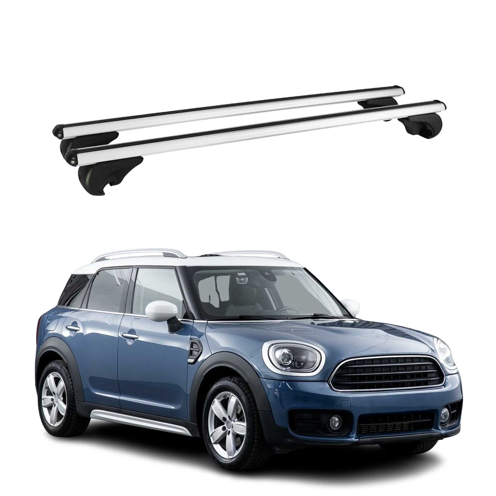 2017-2024 Mini Cooper Countryman F60 Roof Rack Cross Bars Silver