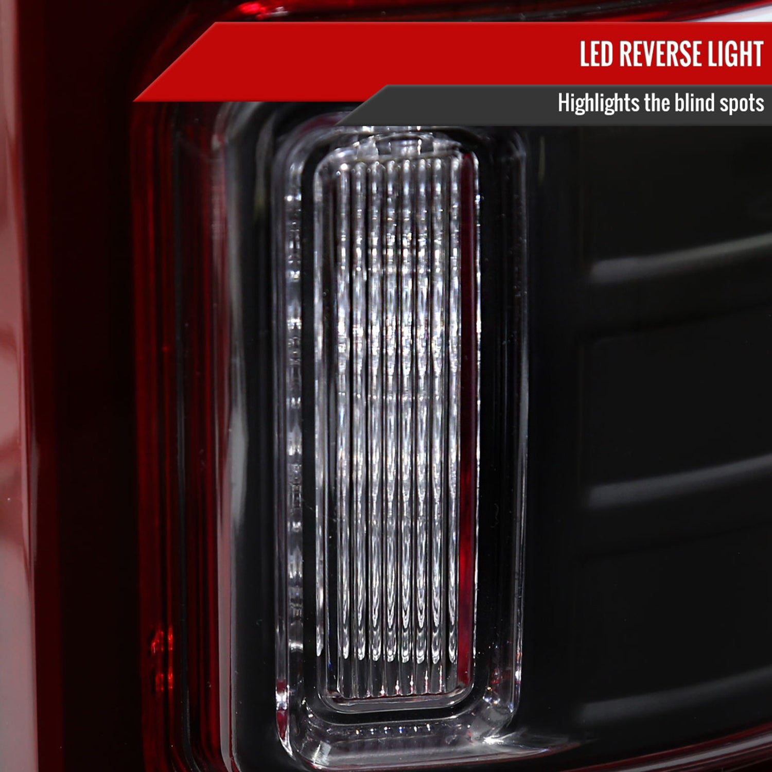 2009-2018 Dodge RAM 1500 2500 3500 LED Bar Tail Lights Matt Black/Red Clear