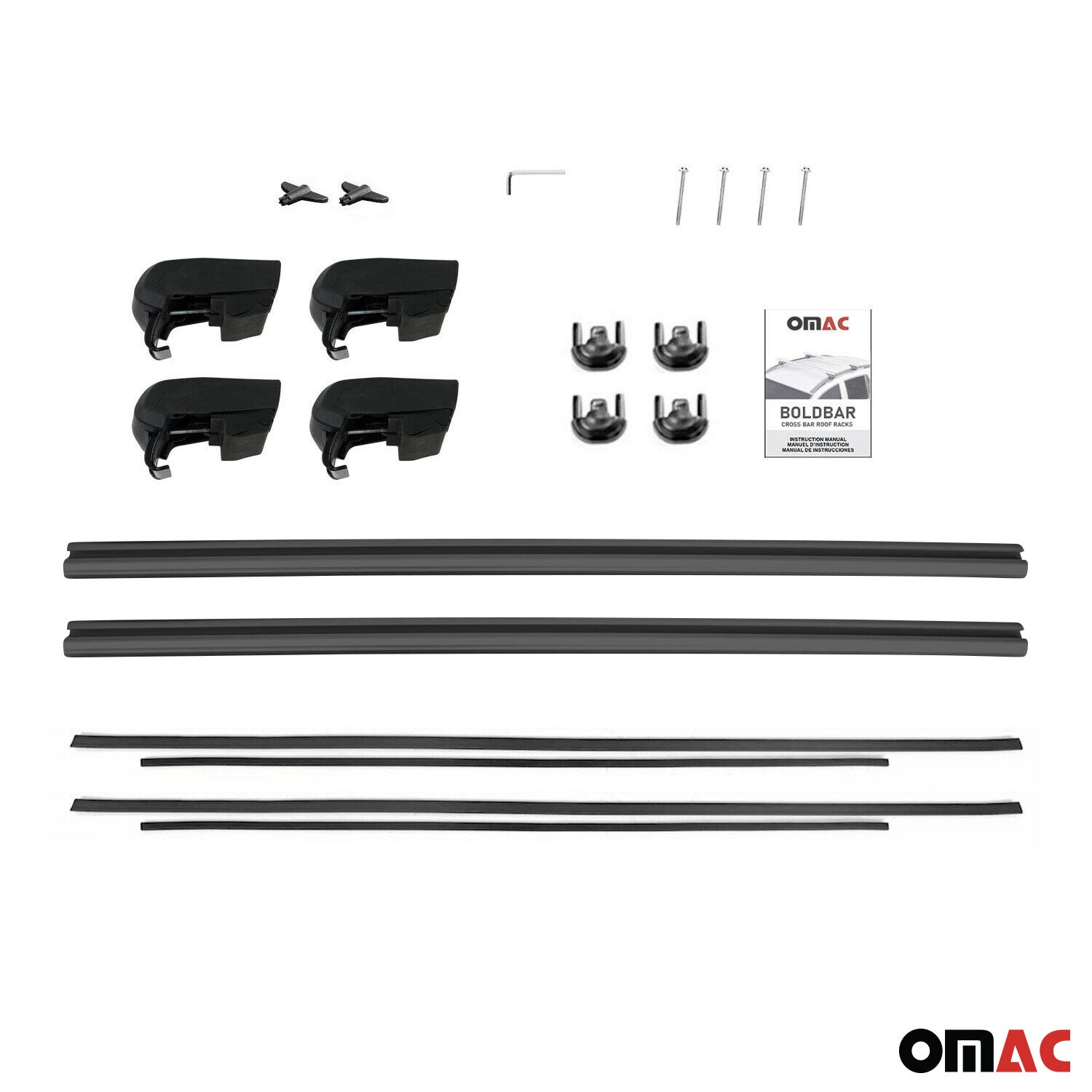 Roof Racks Cross Bars Carrier for Toyota Venza XLE / Limited 2021-2024 Black 2x