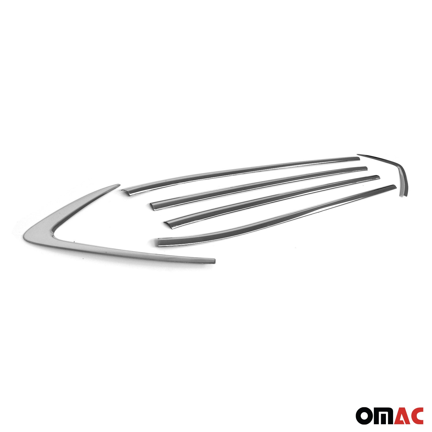 2016-2021 Hyundai Tucson Window Molding Trim Streamer Stainless Steel Silver 6 Pcs