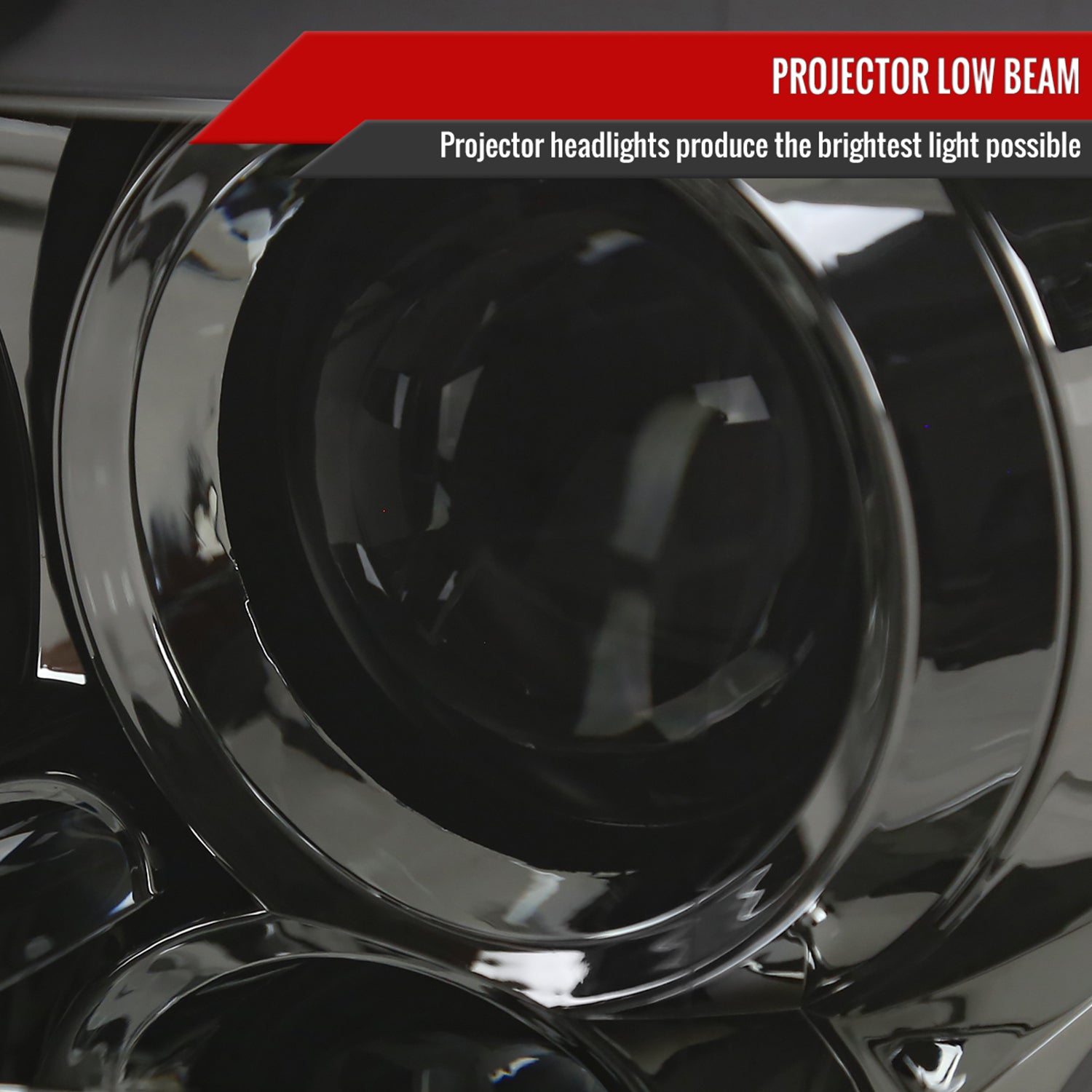 2015-2017 Ford F-150 LED Bar Projector Headlights Chrome / Smoked Lens