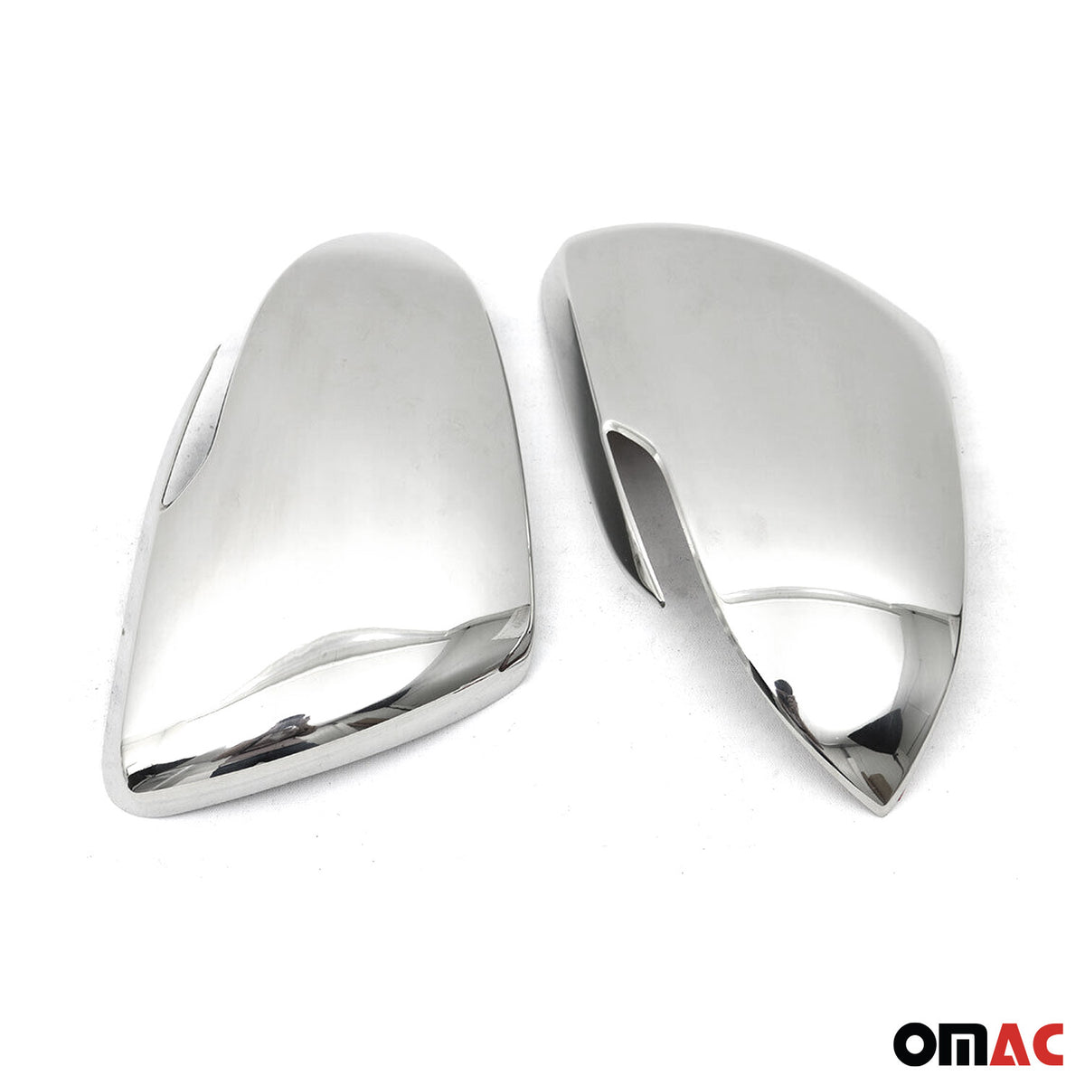 2018-2023 Kia Rio Side Mirror Cover Caps Stainless Steel Silver 2 Pcs