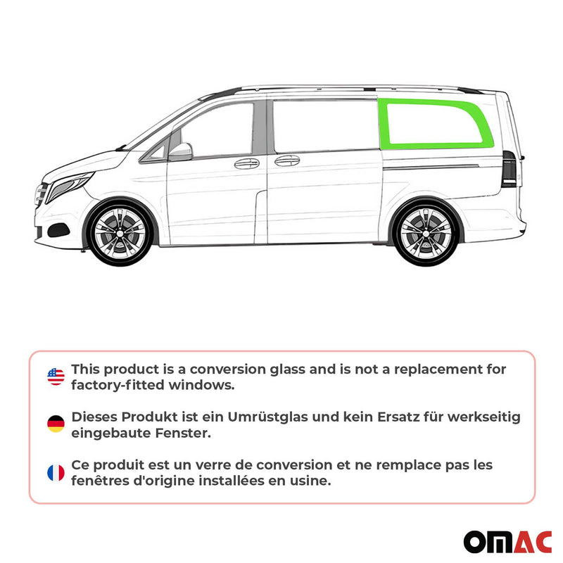 2016-2024 Mercedes Metris Window Glass Left Side Rear Black L3 Long