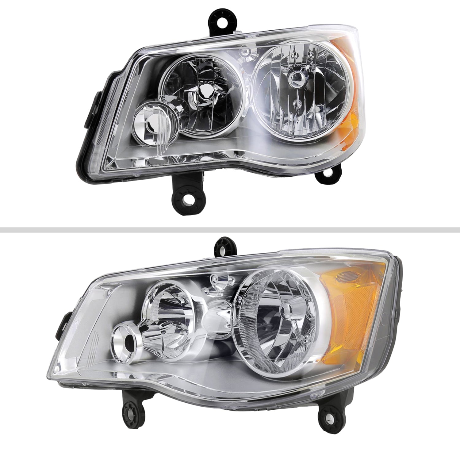 2011-2018 Dodge Grand Caravan Chrysler Town &Country Factory Headlights Chrome