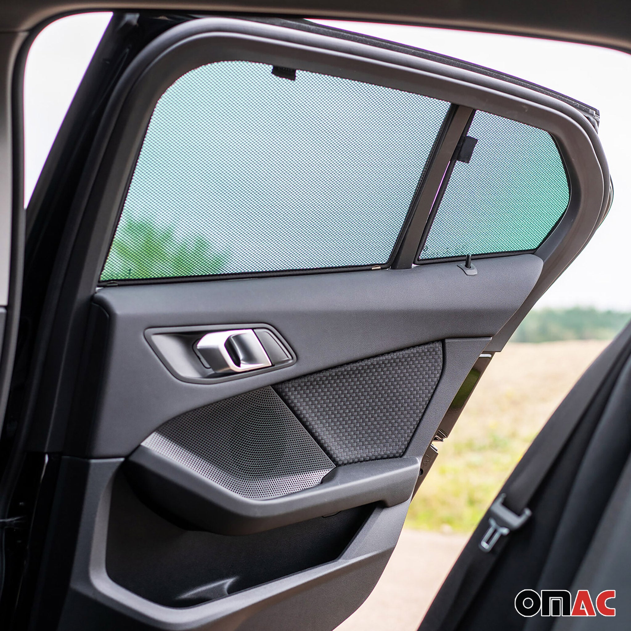 Side Window Curtain Mesh for BMW 1 Series E88 2008-2013 Black 4x