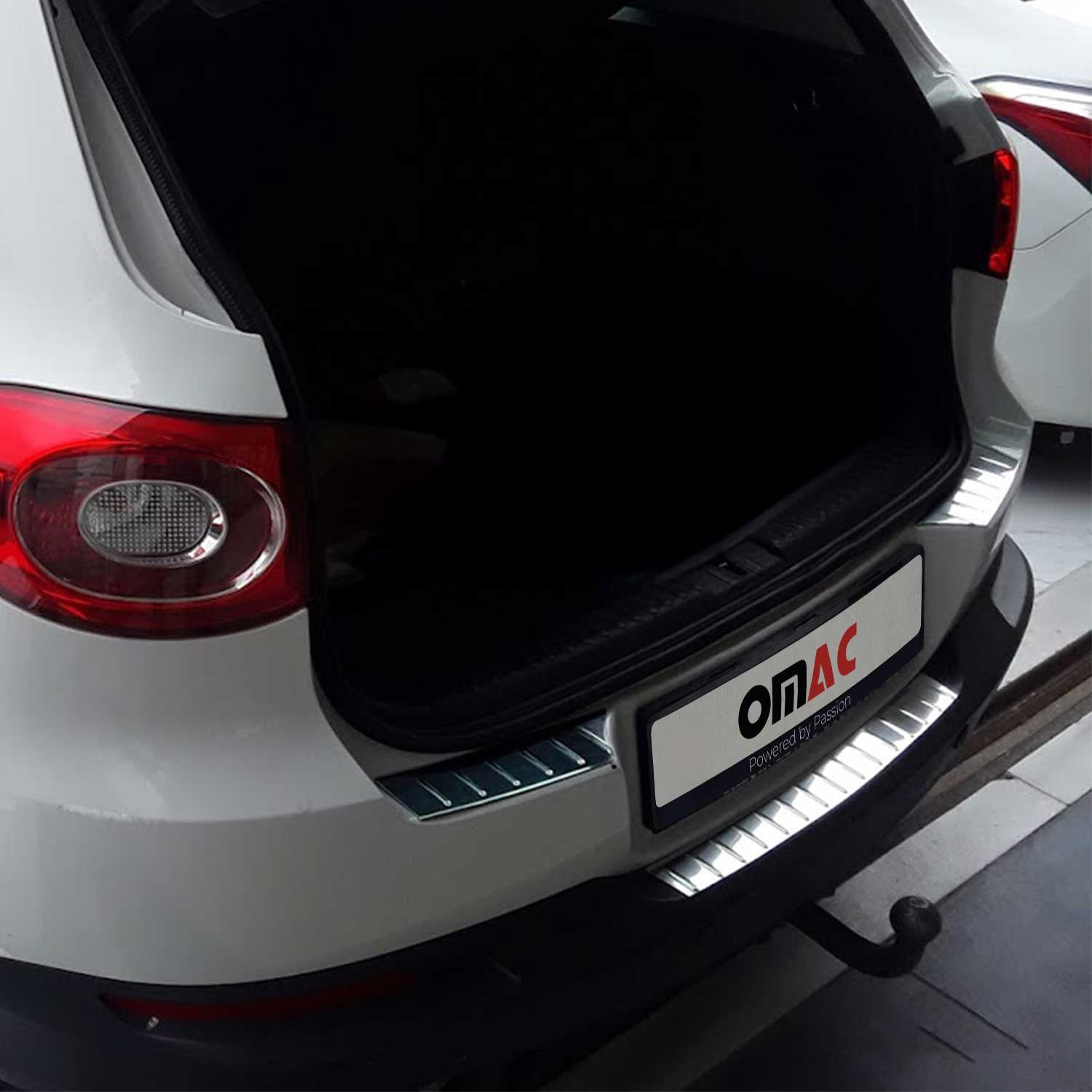 2009-2017 VW Tiguan Rear Bumper Guard Stainless Steel Glossy 3Pcs