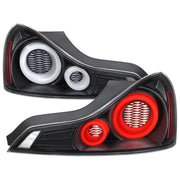 For Infiniti G37 2008-13 / Q60 Coupe 2014-15 LED Tail Light Switchback Sequential Turn Signals Matte Black Housing Clear Lens