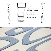 2011-2014 VW Jetta A6 Carbon Look Dashboard Console Trim Kit 22 Pcs