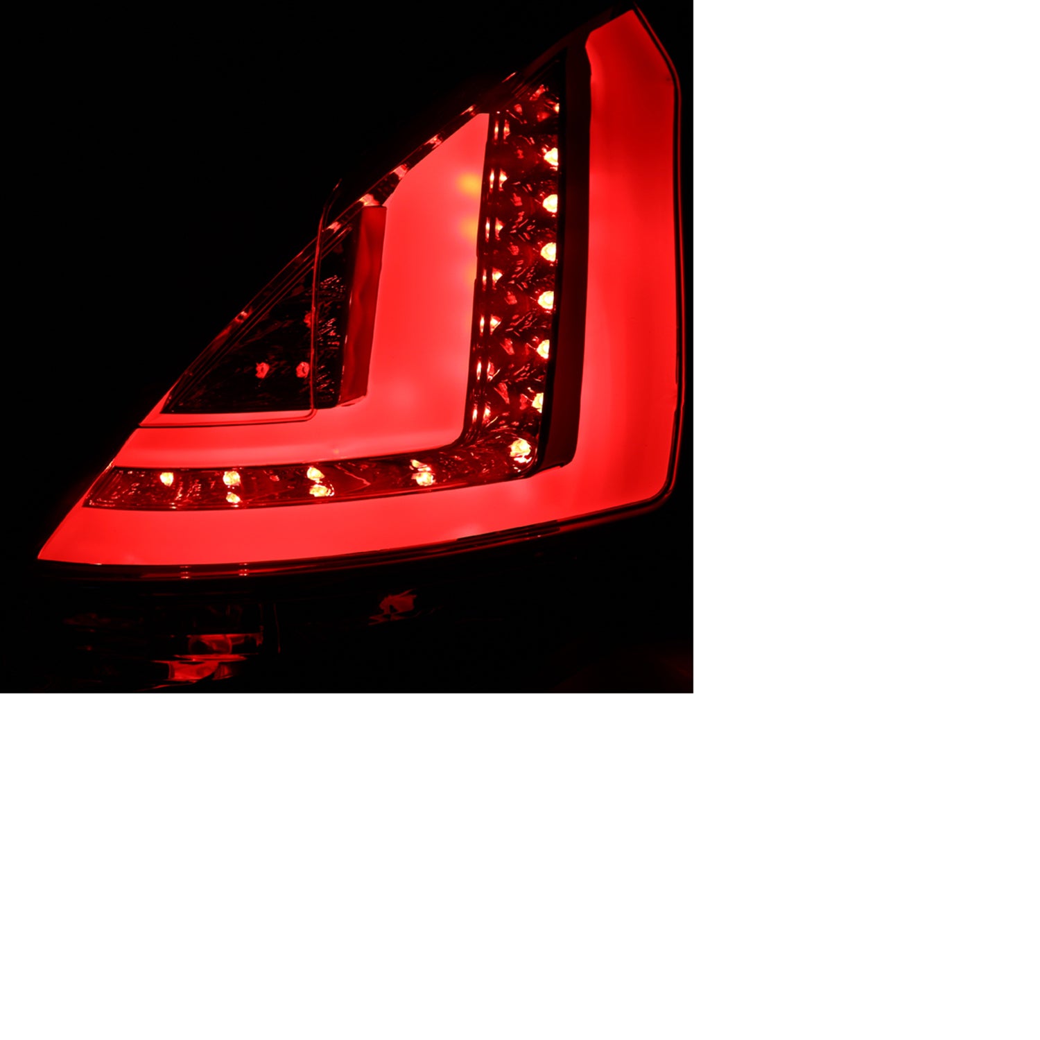 2011-2013 Ford Fiesta Hatchback LED Tail Lights Chrome Housing/Smoke Lens