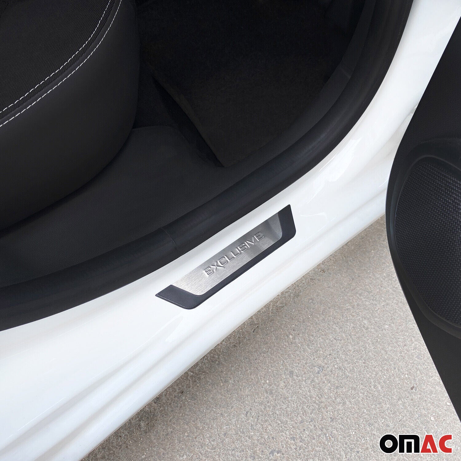 Nissan Almera Juke Door Sill Scuff Plate Scratch Protector Exclusive Brushed Stainless Steel 4Pcs