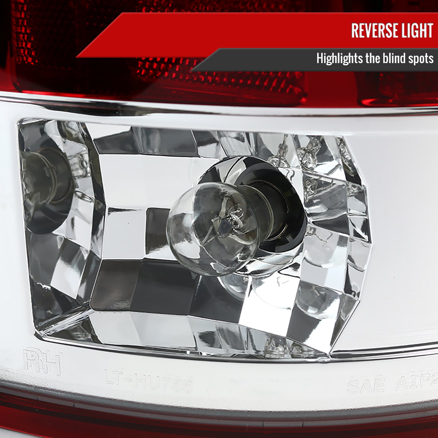 2007-2009 Dodge RAM LED Tail Lights Chrome Housing/Red Lens