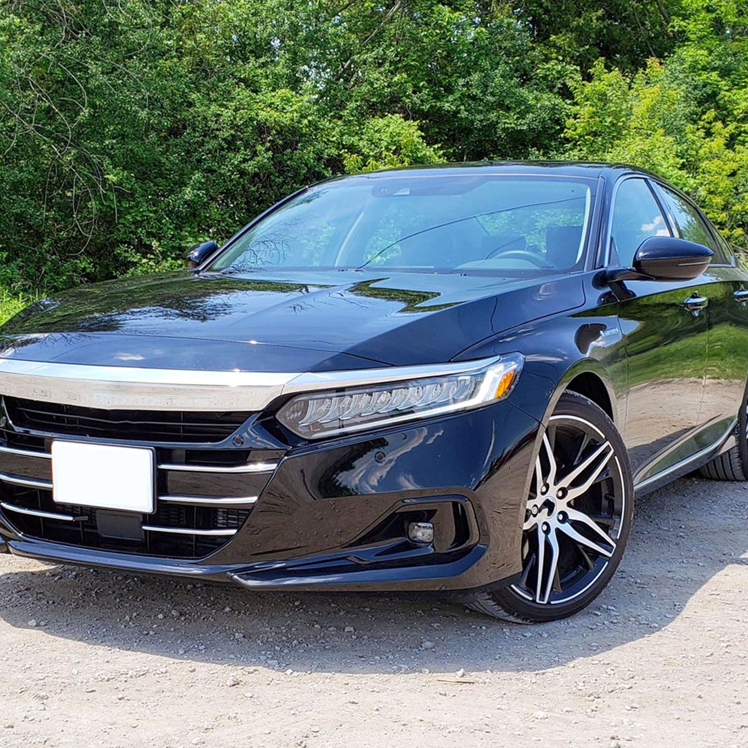 2021-2022 Honda Accord Sedan LED Fog Lights Kit Glossy Black/Clear Lens