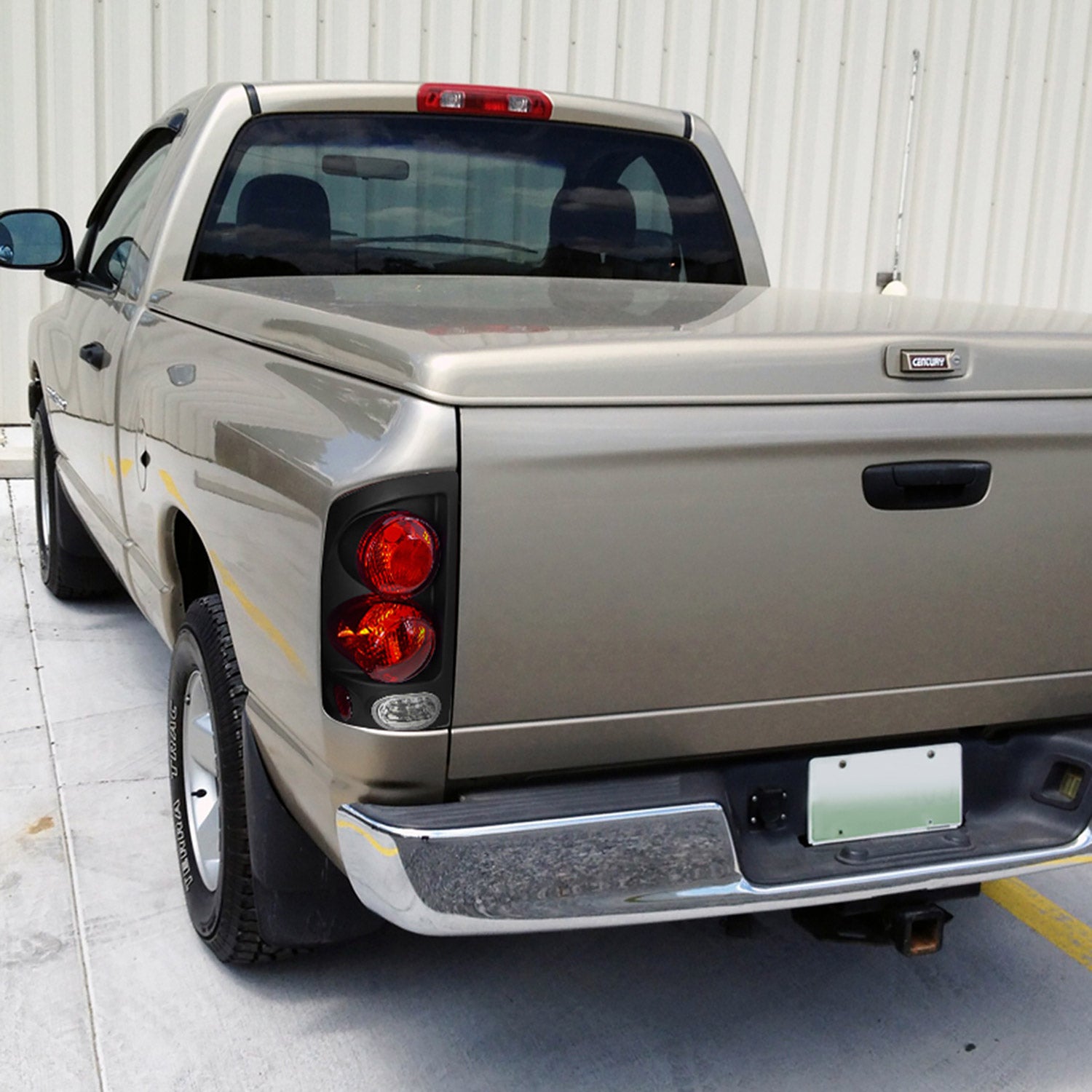 2002-2006 Dodge RAM Retro Style Tail Lights Matte Black Housing/Clear Lens