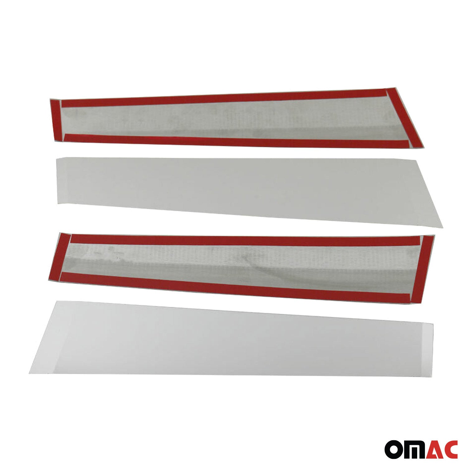 2018-2022 Toyota C-HR Window B Pillar Posts Door Trim Cover Stainless Steel Silver 4x