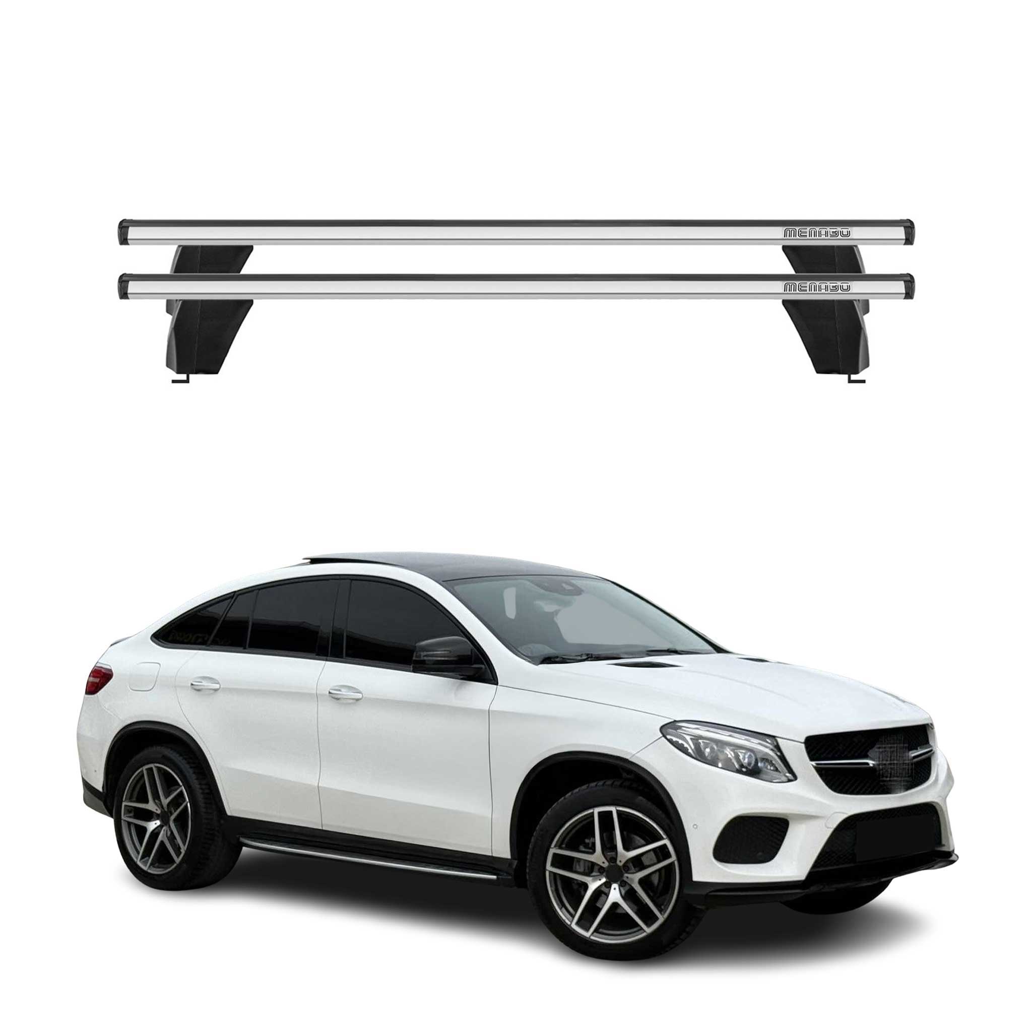 2016-2019 Mercedes GLE Class Coupe C292 Roof Rack Cross Bars Silver