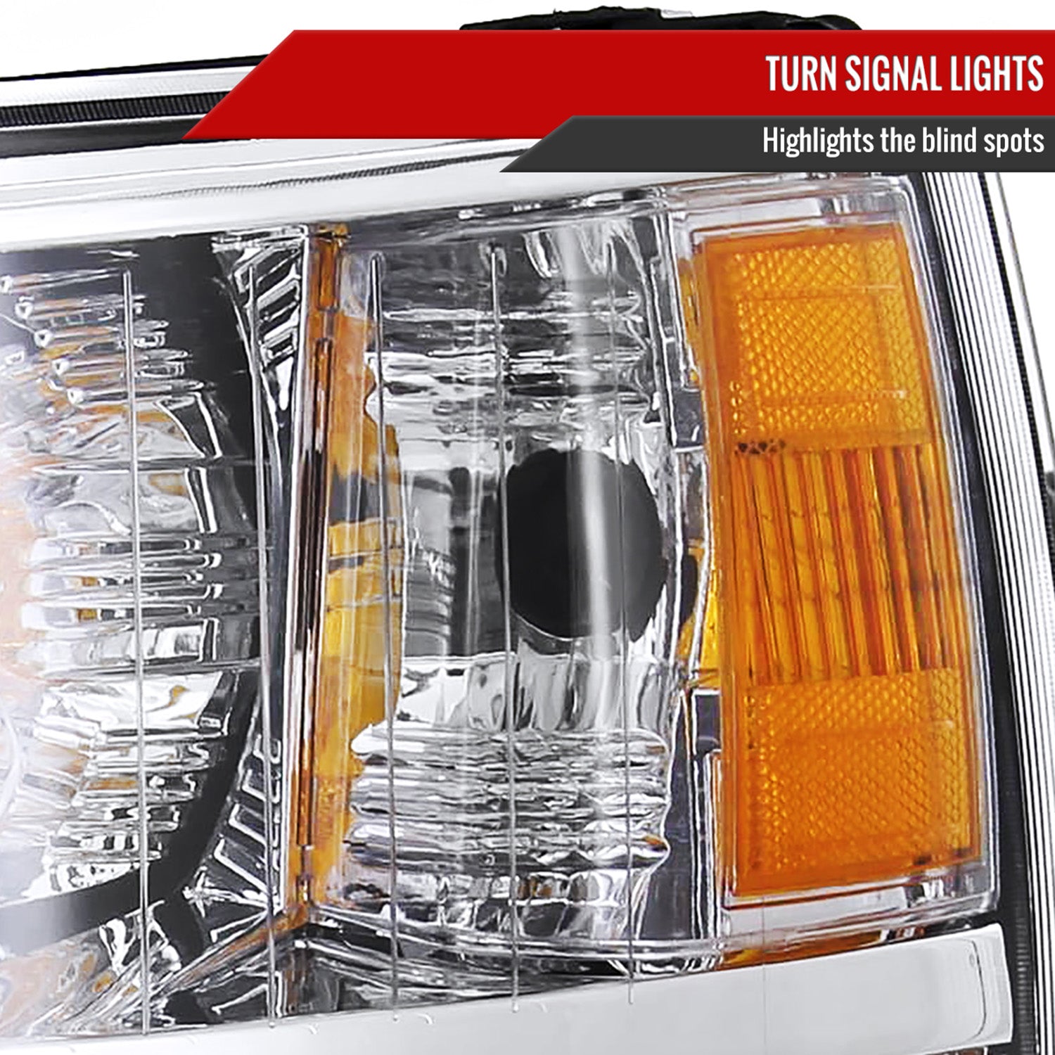 2007-2013 Chevy Silverado 1500/ 2500HD 3500HD Factory Headlights Chrome