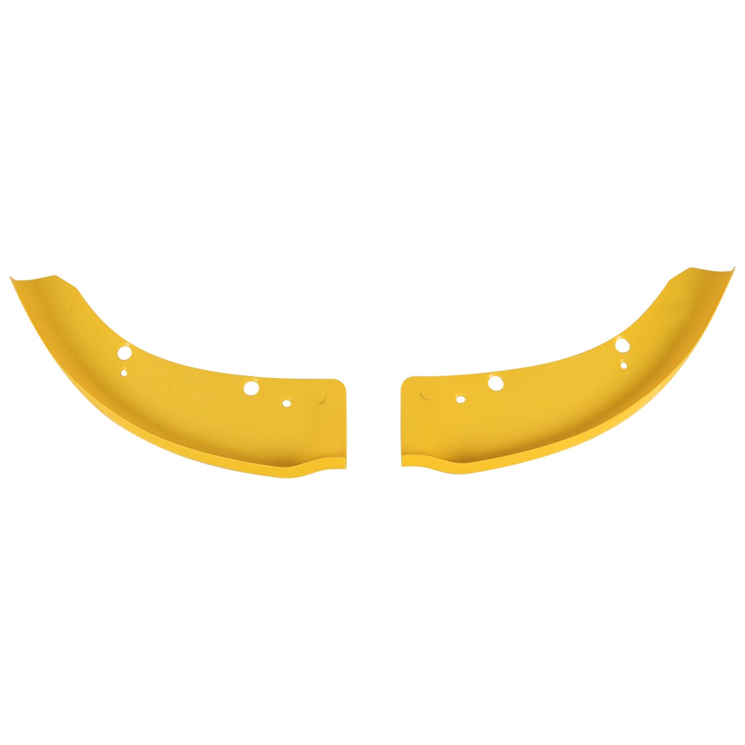 2015-2019 Dodge Charger SRT Glossy Yellow ABS 2PC Front Bumper Lip Splitters