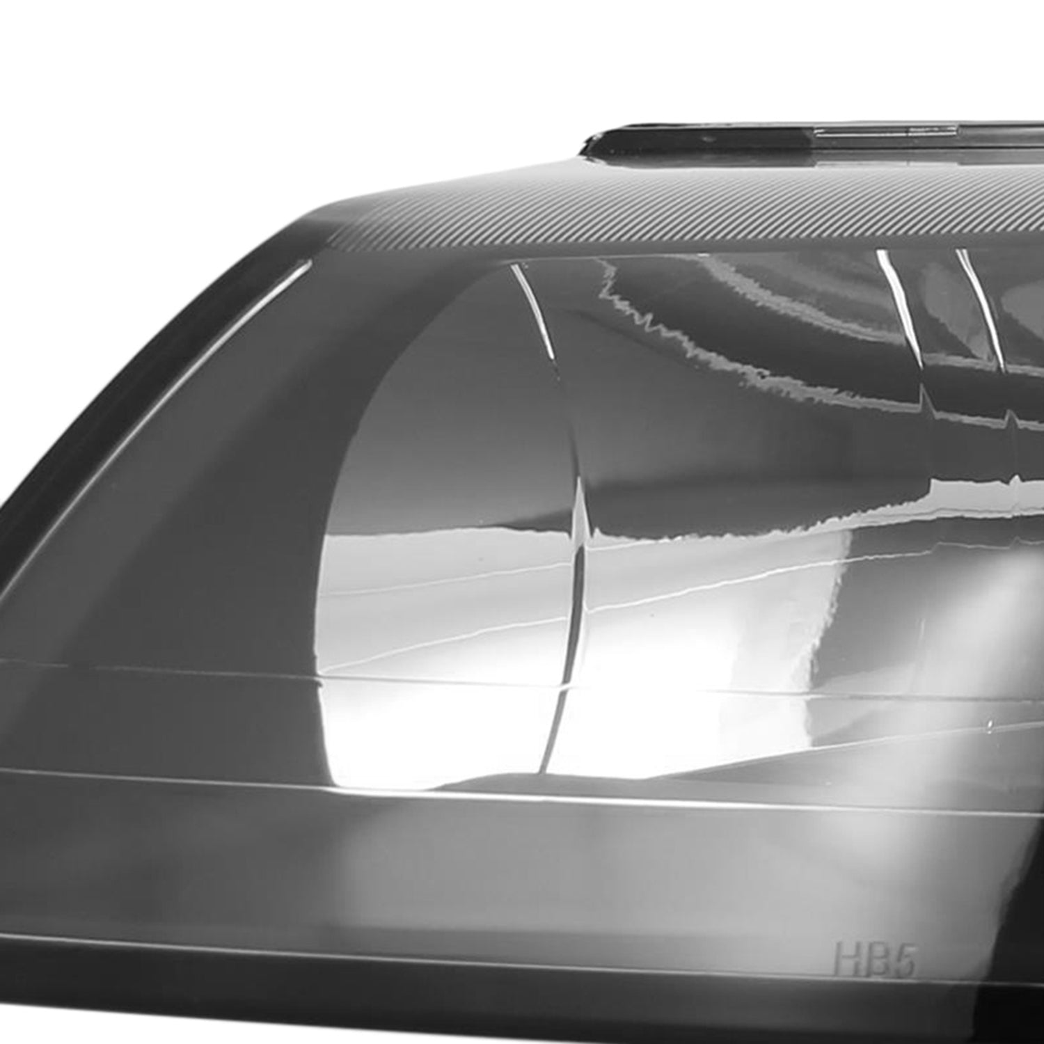 1999-2004 Ford Mustang Factory Headlights w/Amber ReflectorsMatte Black/Clear