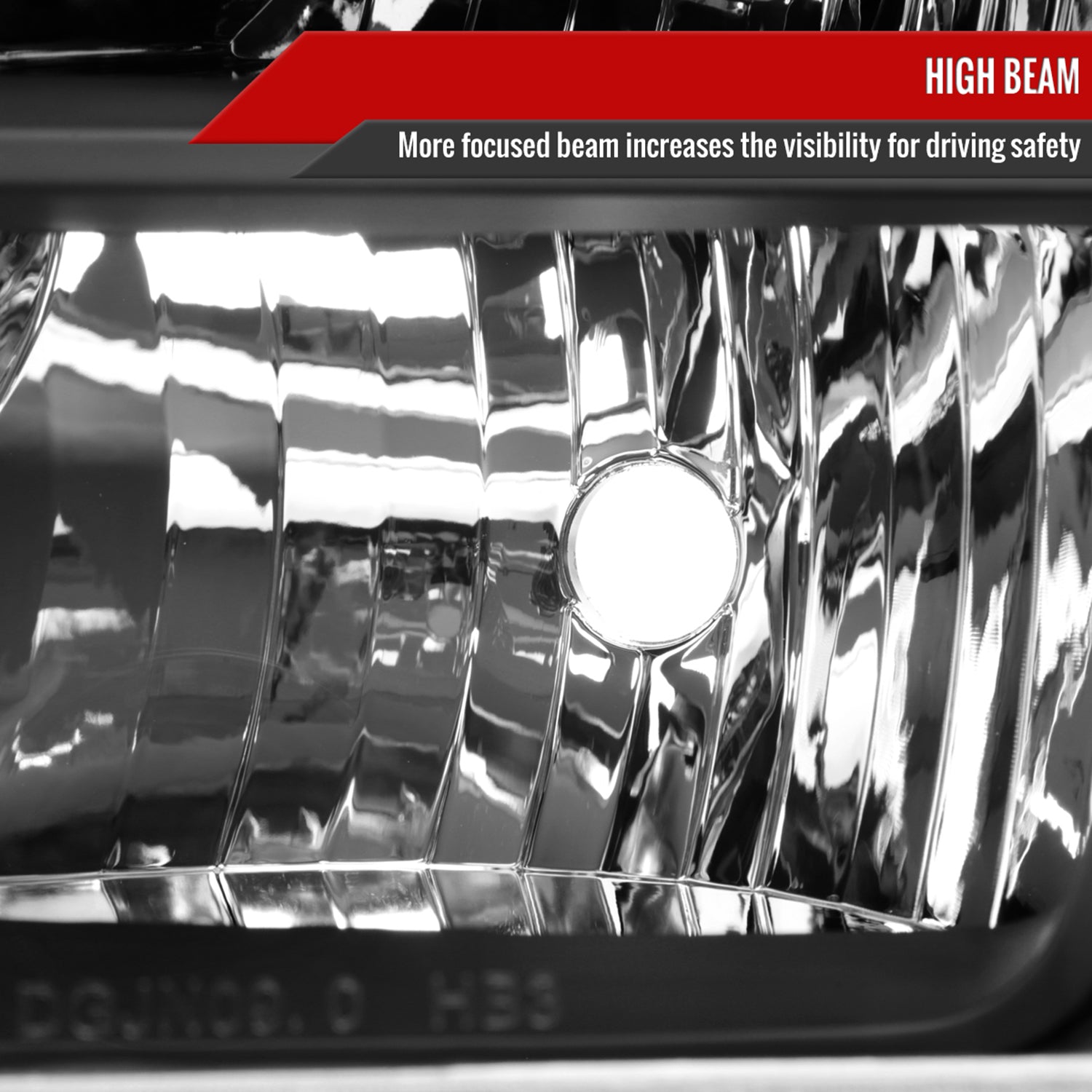 2009-2020 Dodge Journey Factory Style Headlights Matte Black/Clear Lens