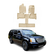 2007-2014 GMC Yukon XL Floor Mats Liners Full Set All Weather Beige