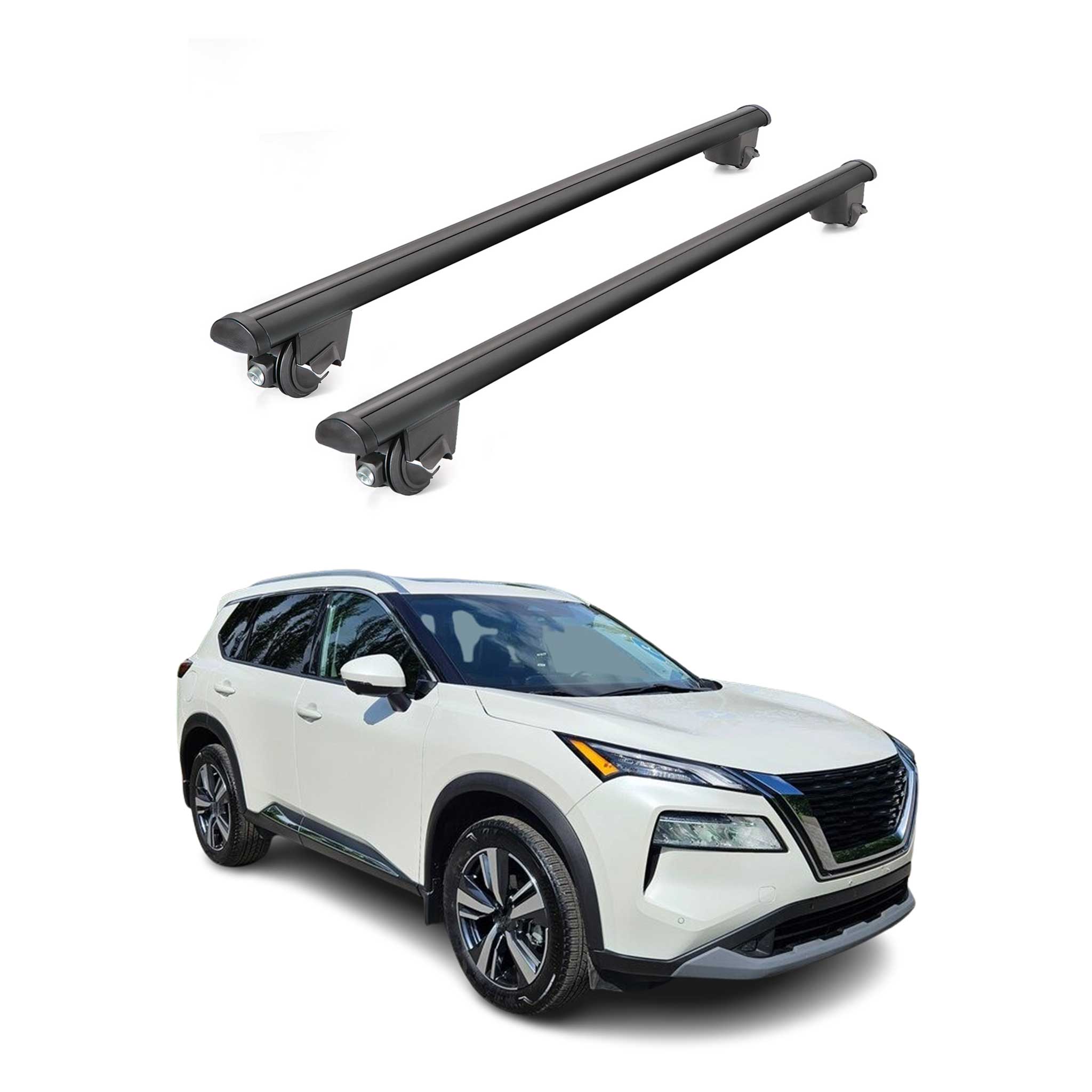 2020-2022 Nissan Rogue Sport Roof Rack Cross Bars Black