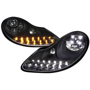 1997-2004 Porsche Boxster 986/911 996 LED Light Headlights Signal Lights Black