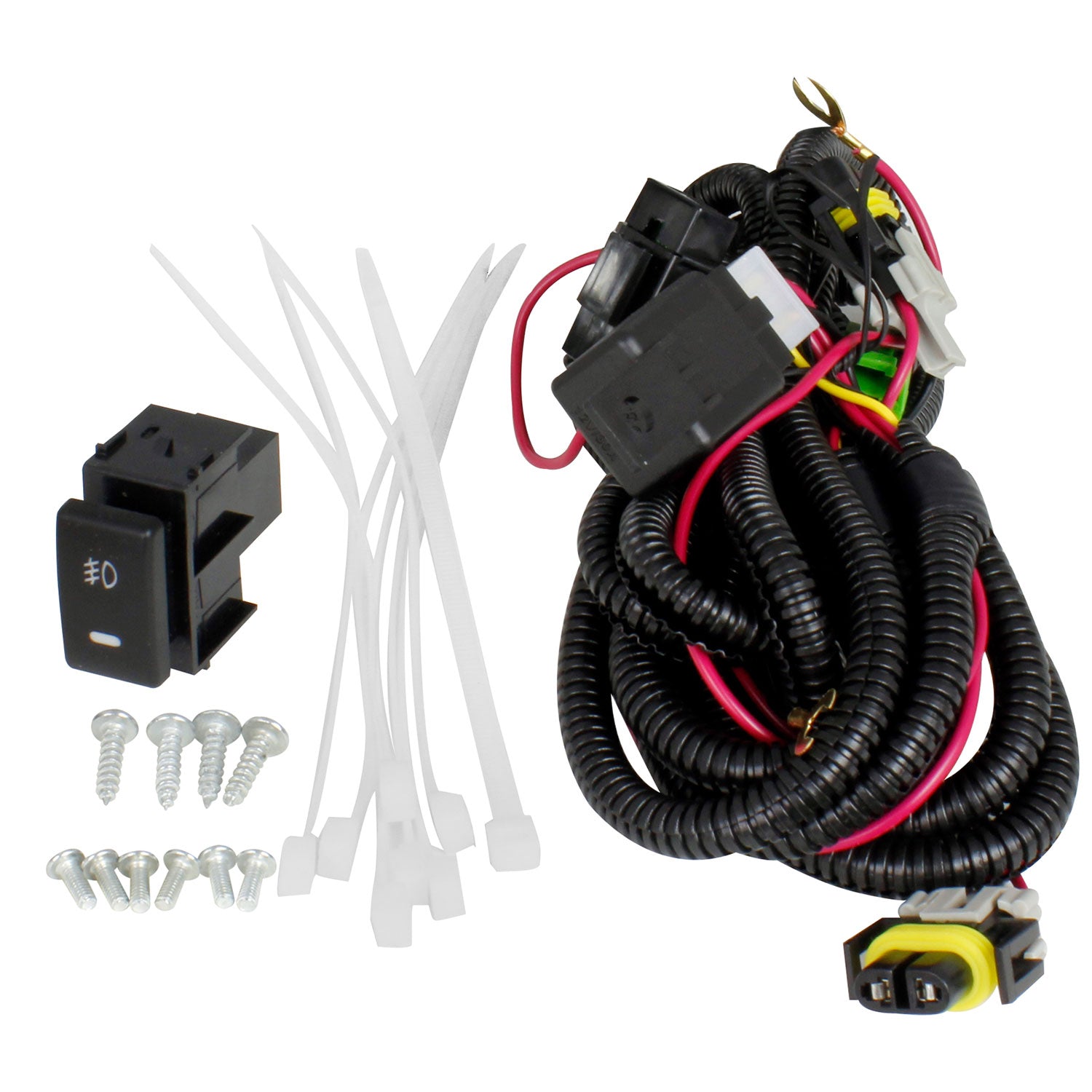 2005-2012 Nissan Pathfinder/Frontier H11 Fog Lights Kit & Switch Chrome