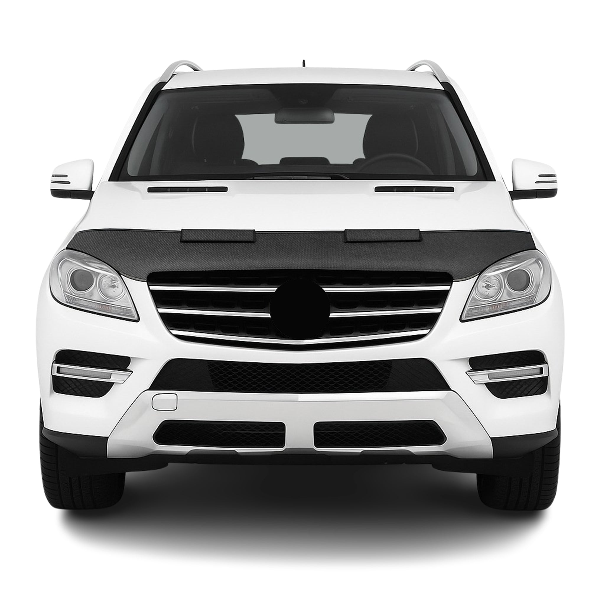 2012-2015 Mercedes ML Class W166 Car Bonnet Mask Hood Bra Half Carbon