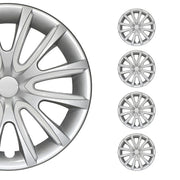 Bicolo Hub Caps Wheel Cover 14" Gray & White Full Set 4 pcs.
