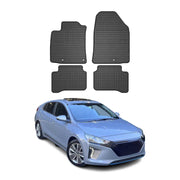 2017-2022 Hyundai Ioniq Floor Mats Liners Full Set All Weather Rubber Black