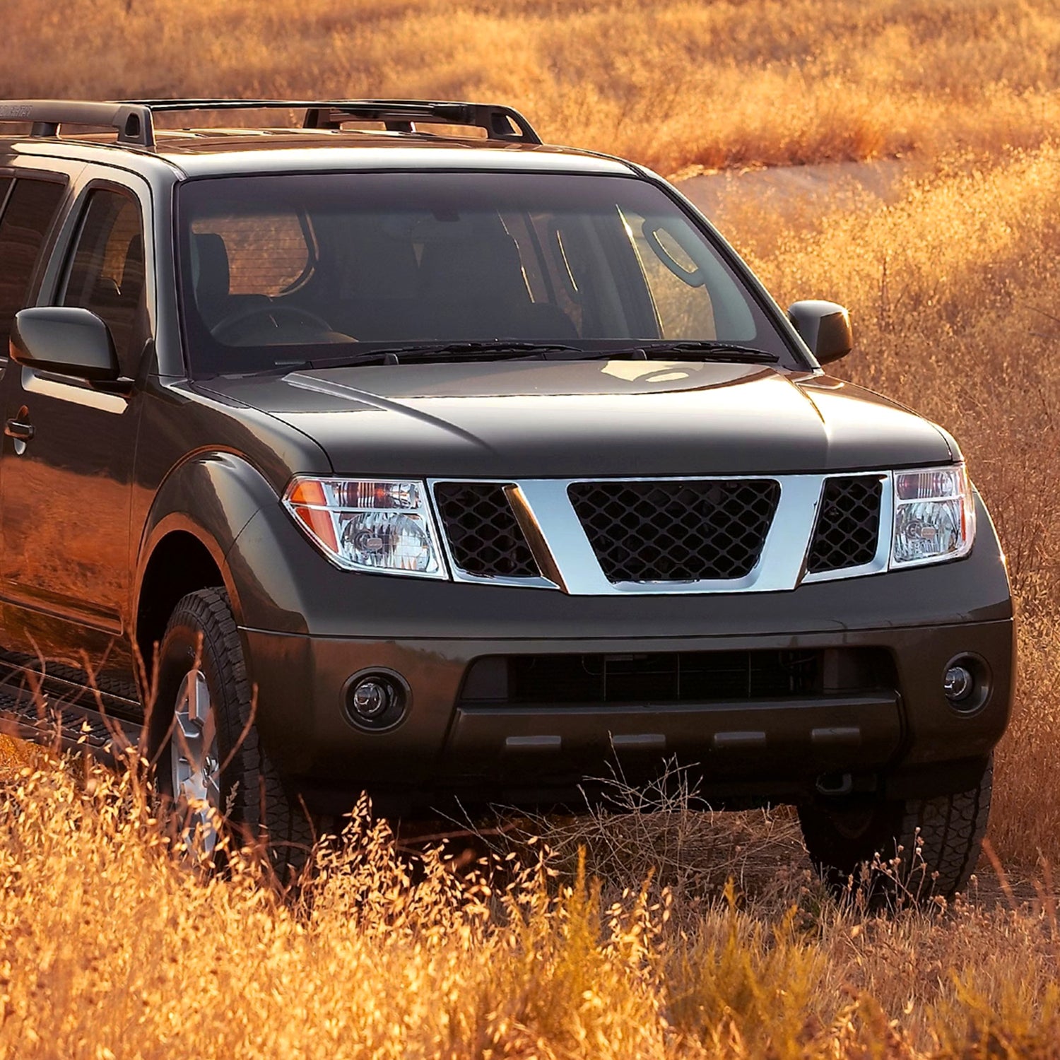 2005-2008 Nissan Frontier/2005-2006 Pathfinder Factory Headlights Chrome/Clear