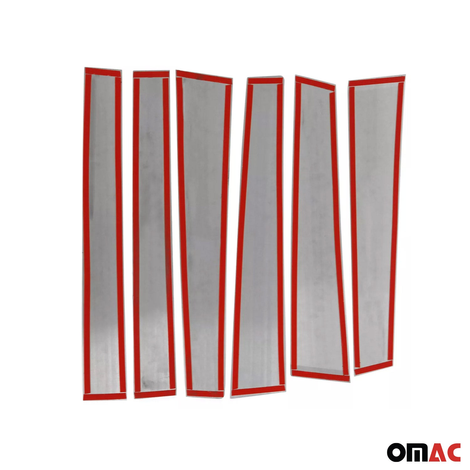 2011-2017 Toyota Sienna Window Pillar Posts Door Trim Cover Stainless Steel Silver 6x