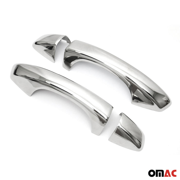 Car Door Handle Cover Protector for Seat Leon 2012-2020 Steel Chrome 4 Pcs