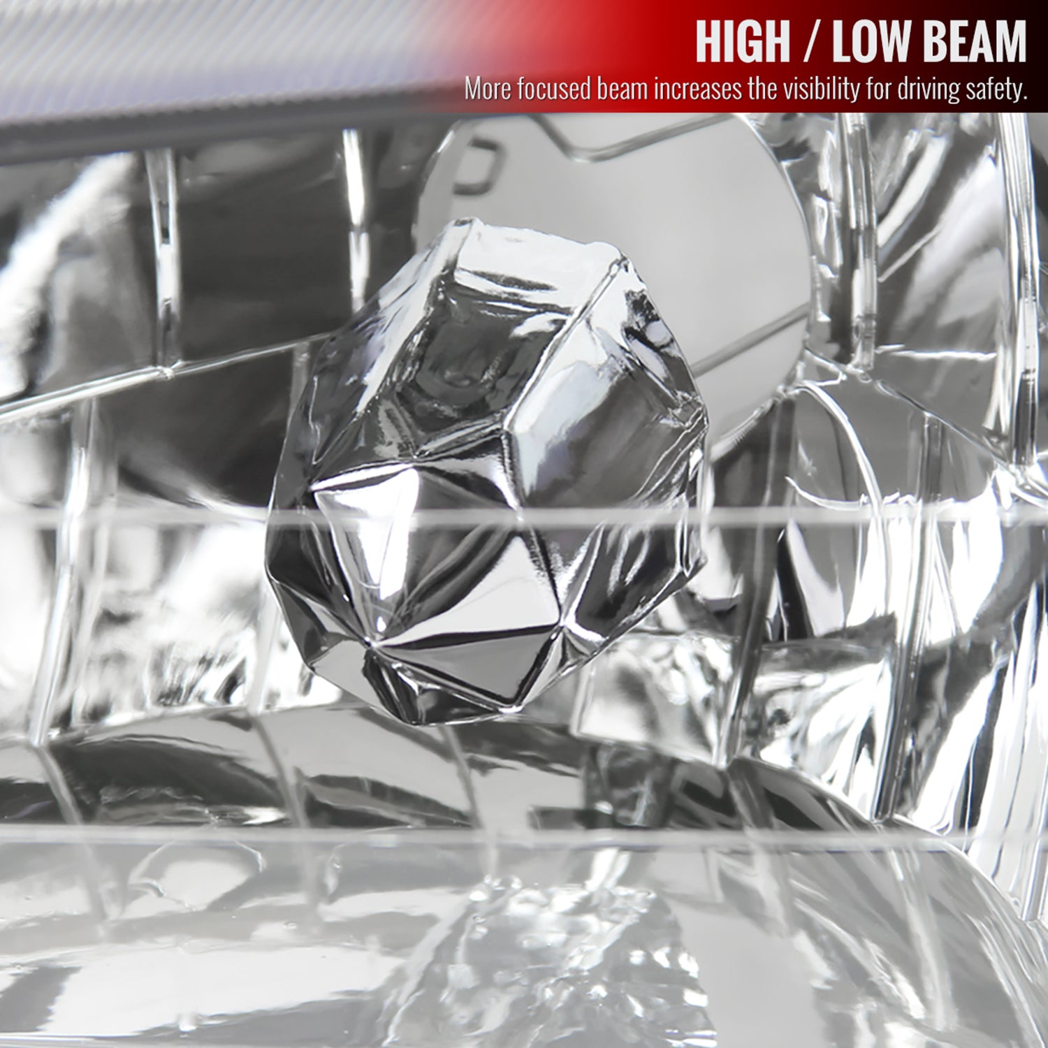 1995-2001 Subaru Impreza Factory Style Crystal Headlights Matte Black/Clear