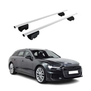 2021-2024 Audi A6 / RS6 Wagon Roof Rack Cross Bars Silver