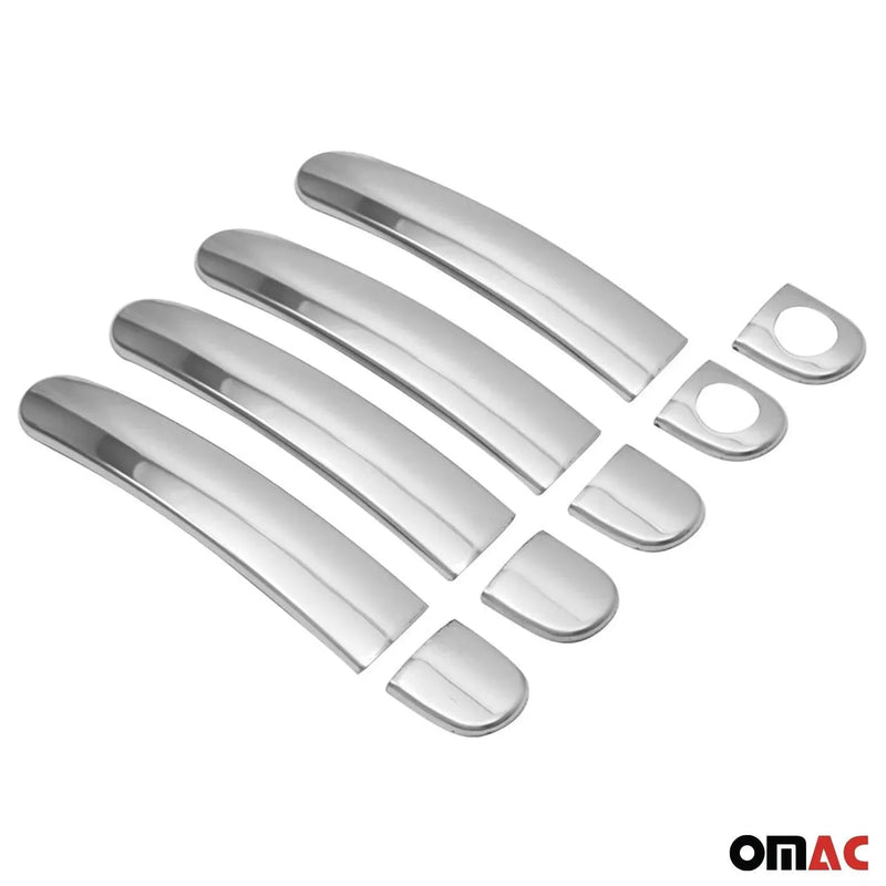 Car Door Handle Cover Protector for VW Jetta A6 2011-2014 Steel Chrome 9 Pcs - OMAC USA