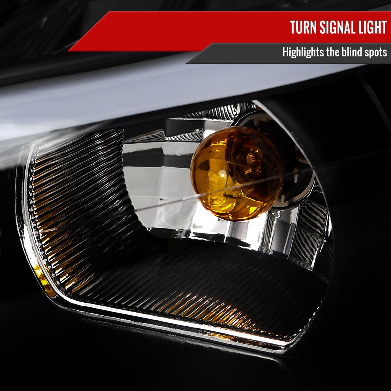 2006-2013 Chevy Impala / Impala Limited /Monte Carlo LED Bar Headlights Black