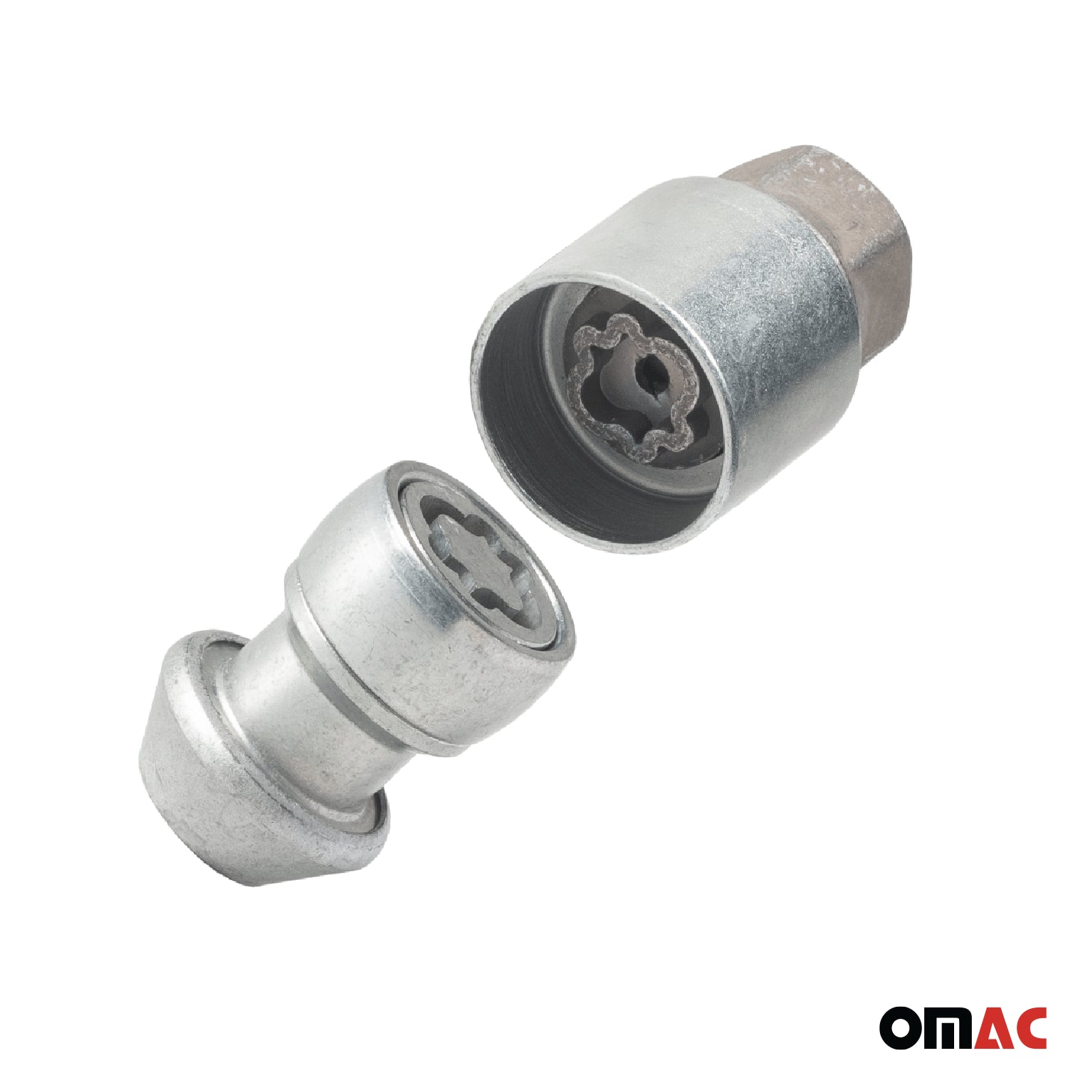 Wheel Lock Kit for Land Rover Range Rover Evoque Velar M14X1,5 Nut Silver 4Locks