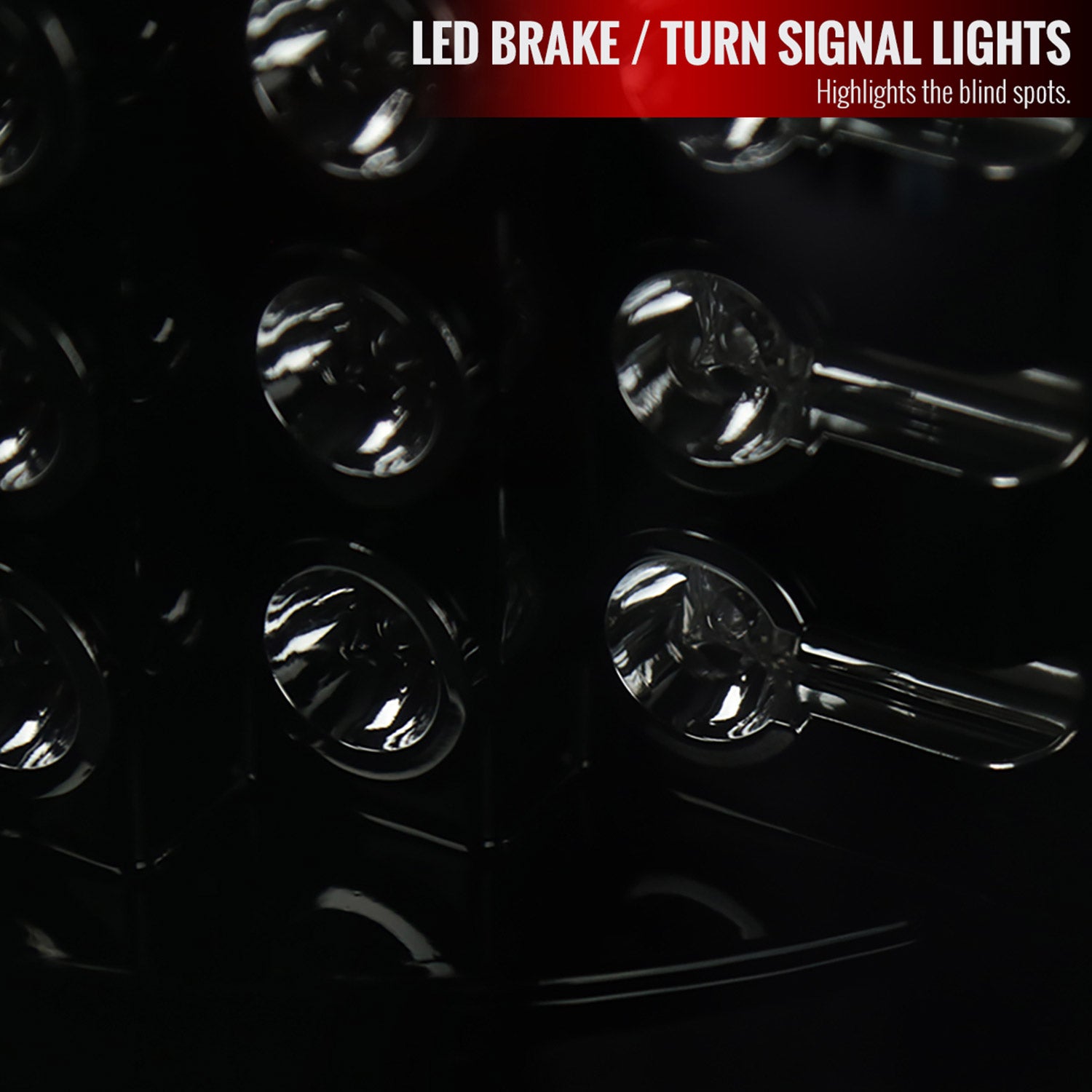 2003-2006 Chevy Silverado LED Tail Lights Glossy Black Housing/Smoke Lens