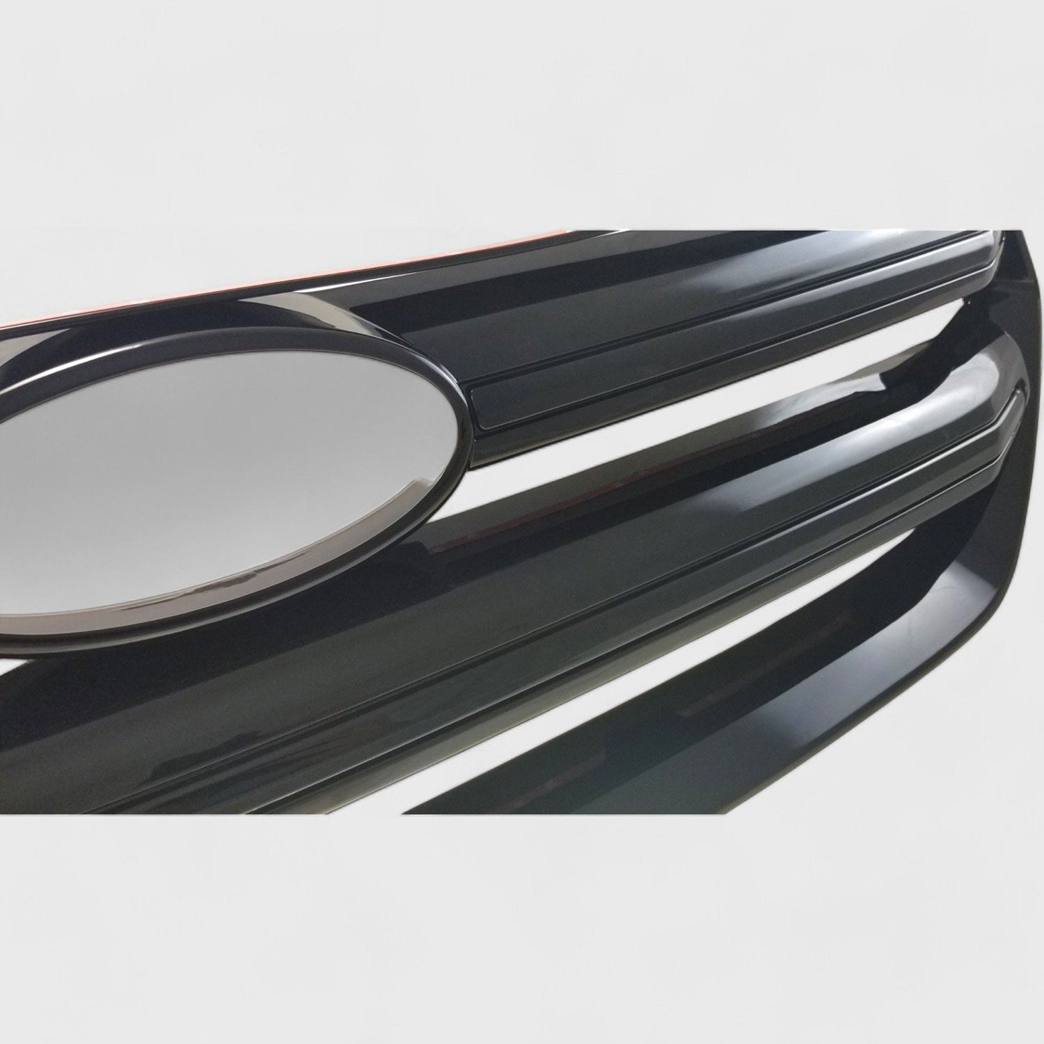 2017-2019 Ford Escape Grille Overlay Gloss Black 1Pcs ABS Plastic