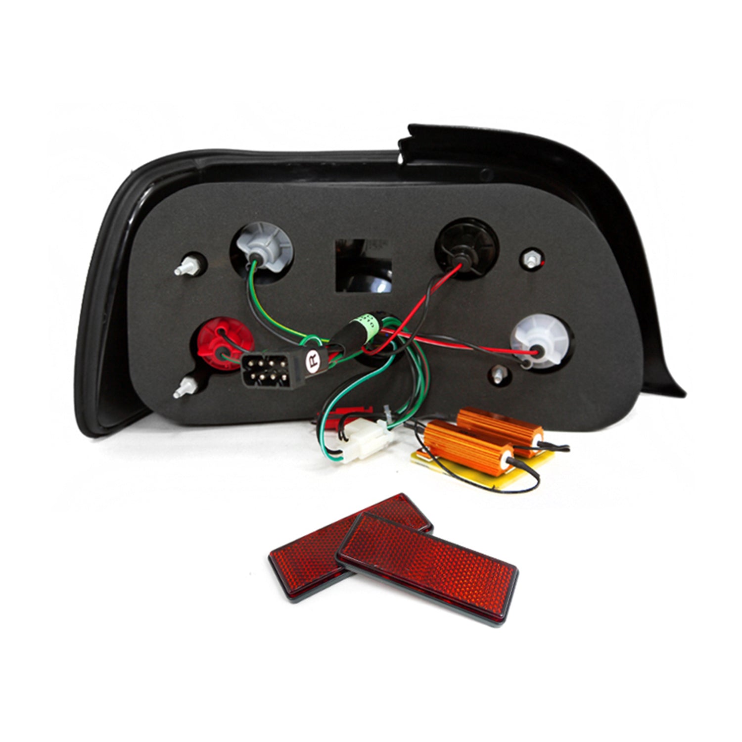 1992-1998 BMW E36 3 Series Coupe/Convertible LED Tail Lights Chrome/Red Clear