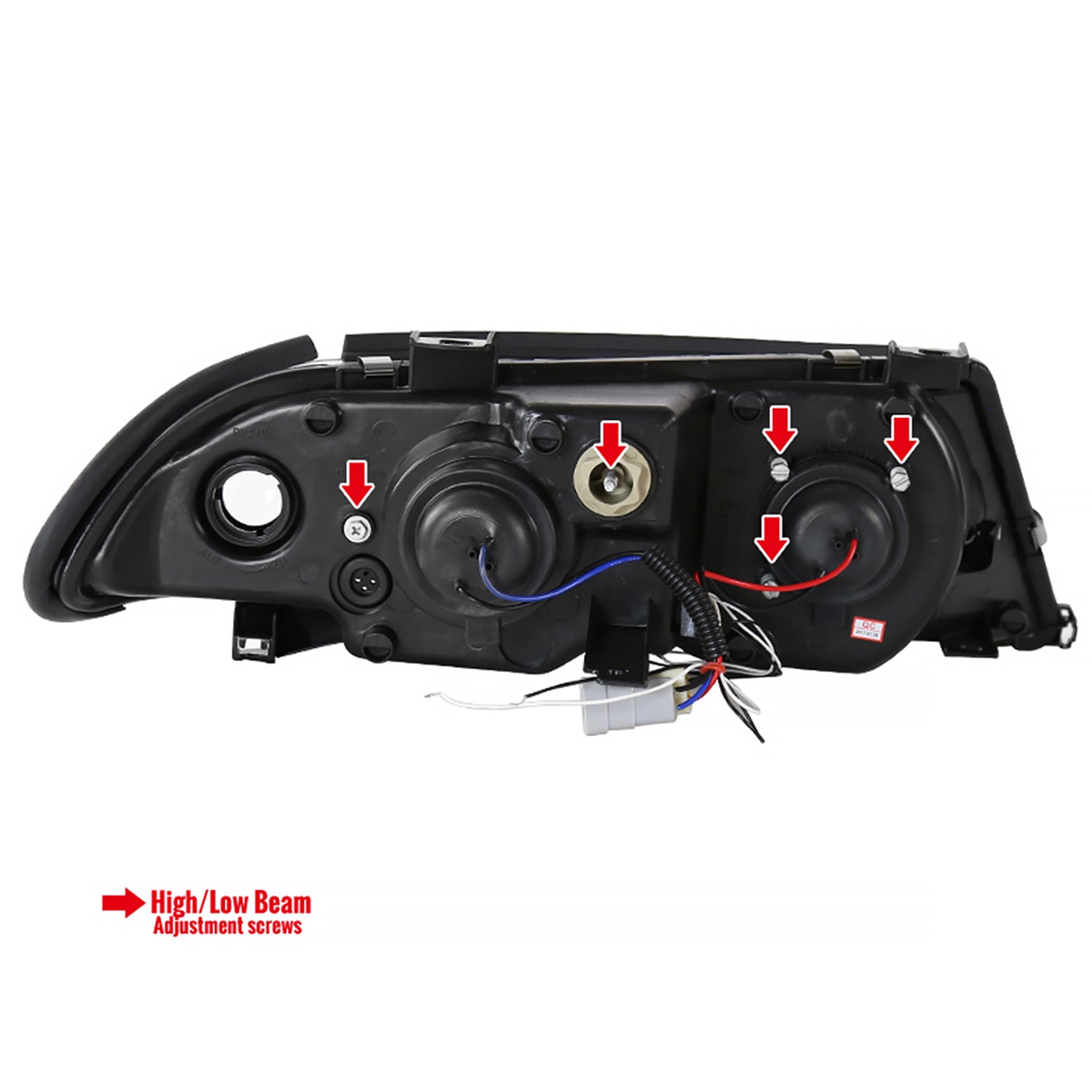 1999-2001 BMW E46 3 Series Sedan Dual Halo Projector Headlights Chrome/Clear