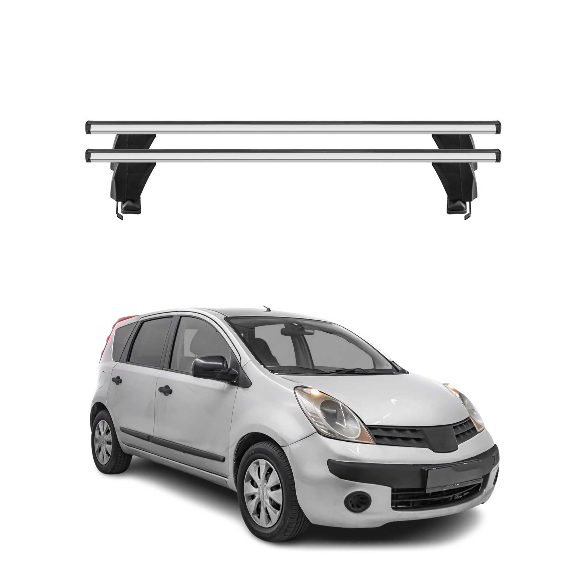 2004-2012 Nissan Versa Roof Rack Cross Bars Silver