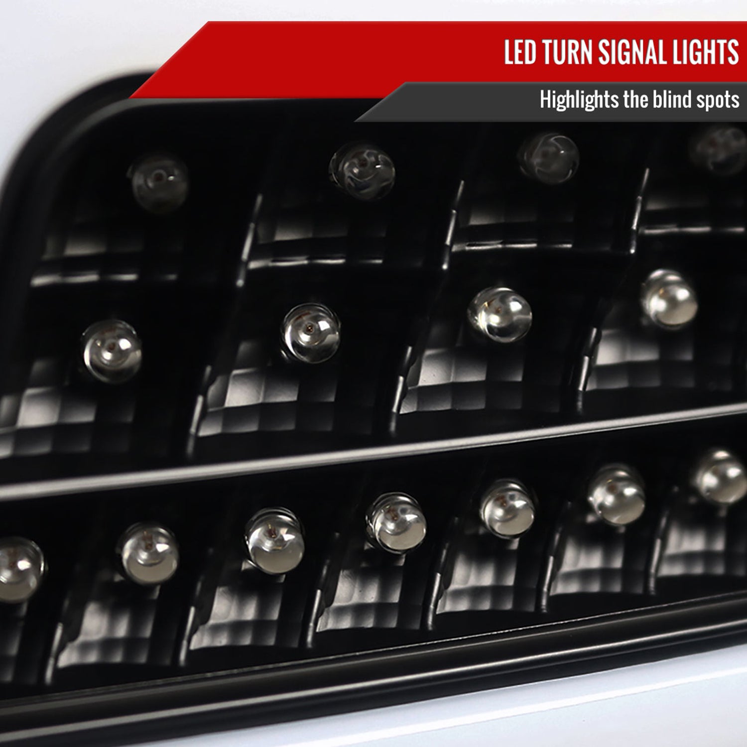 2006-2011 Mercedes Benz W164 ML Class LED Tail Lights Matte Black/Clear Lens