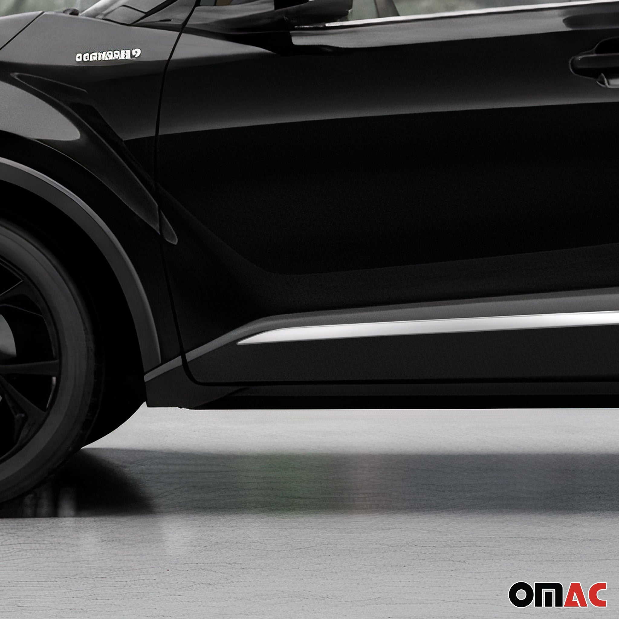 2018-2022 Toyota C-HR Side Door Molding Trim Skirt Garnish Stainless Steel Silver 4Pcs