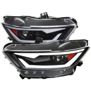 2015-2017 Ford Mustang / 18-2020 Mustang Shelby LED Xenon HID Headlights Black