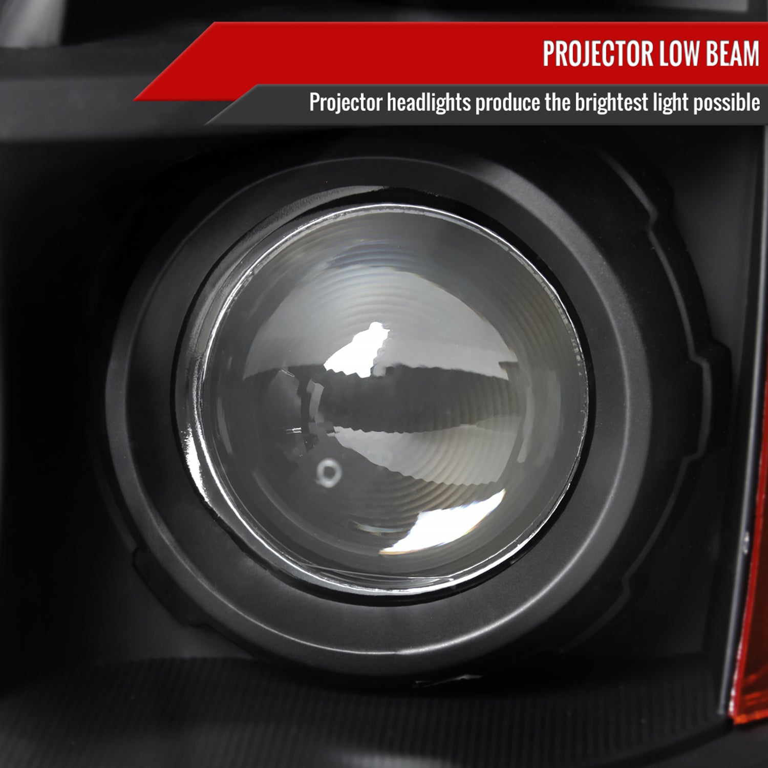 2006-2008 Honda Pilot Projector Style Headlights Matte Black/Clear Lens