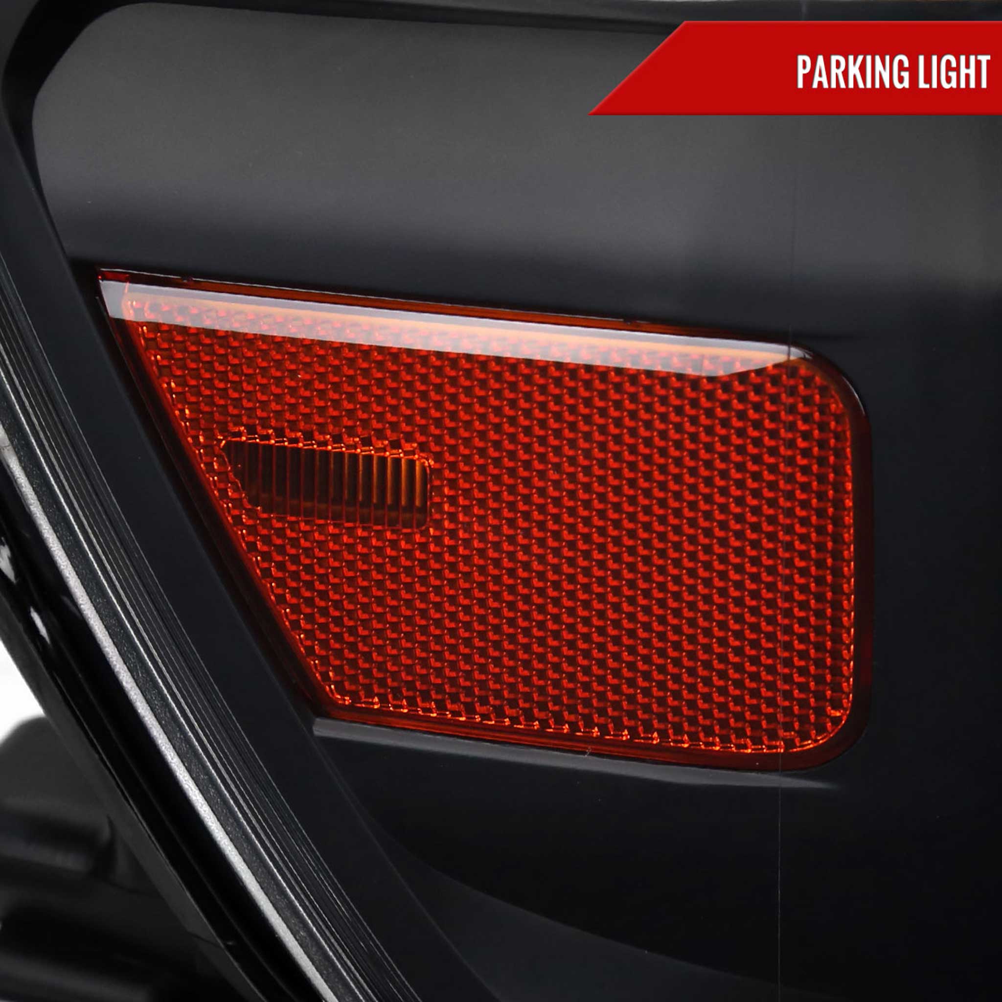 For Dodge RAM 1500 2019-2024 Factory Style Crystal Headlight Passenger Side Only Black Housing Clear Lens