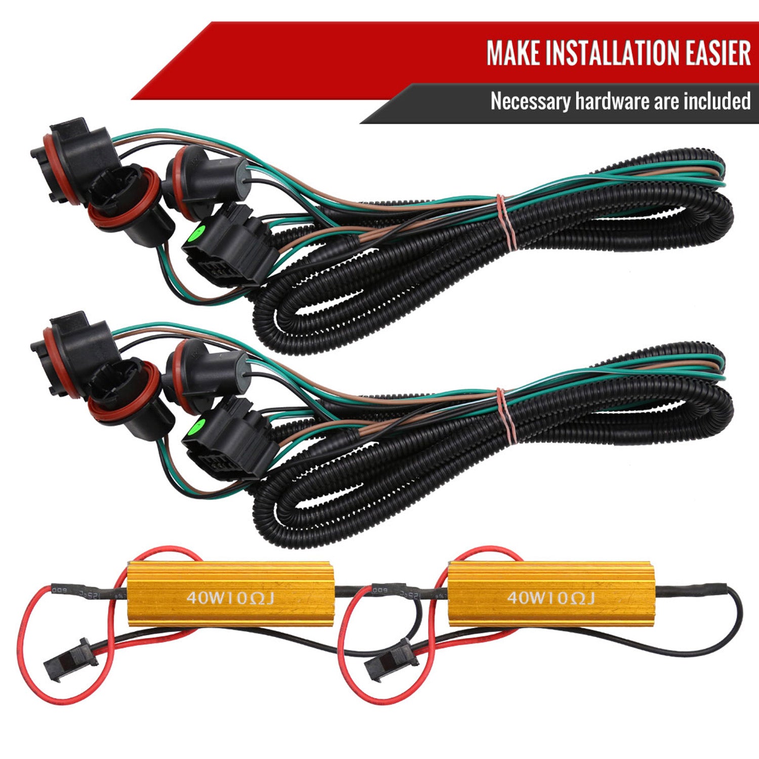 2007-2014 Chevy Silverado LED Tail Lights - OZ Matte Black/Clear Lens