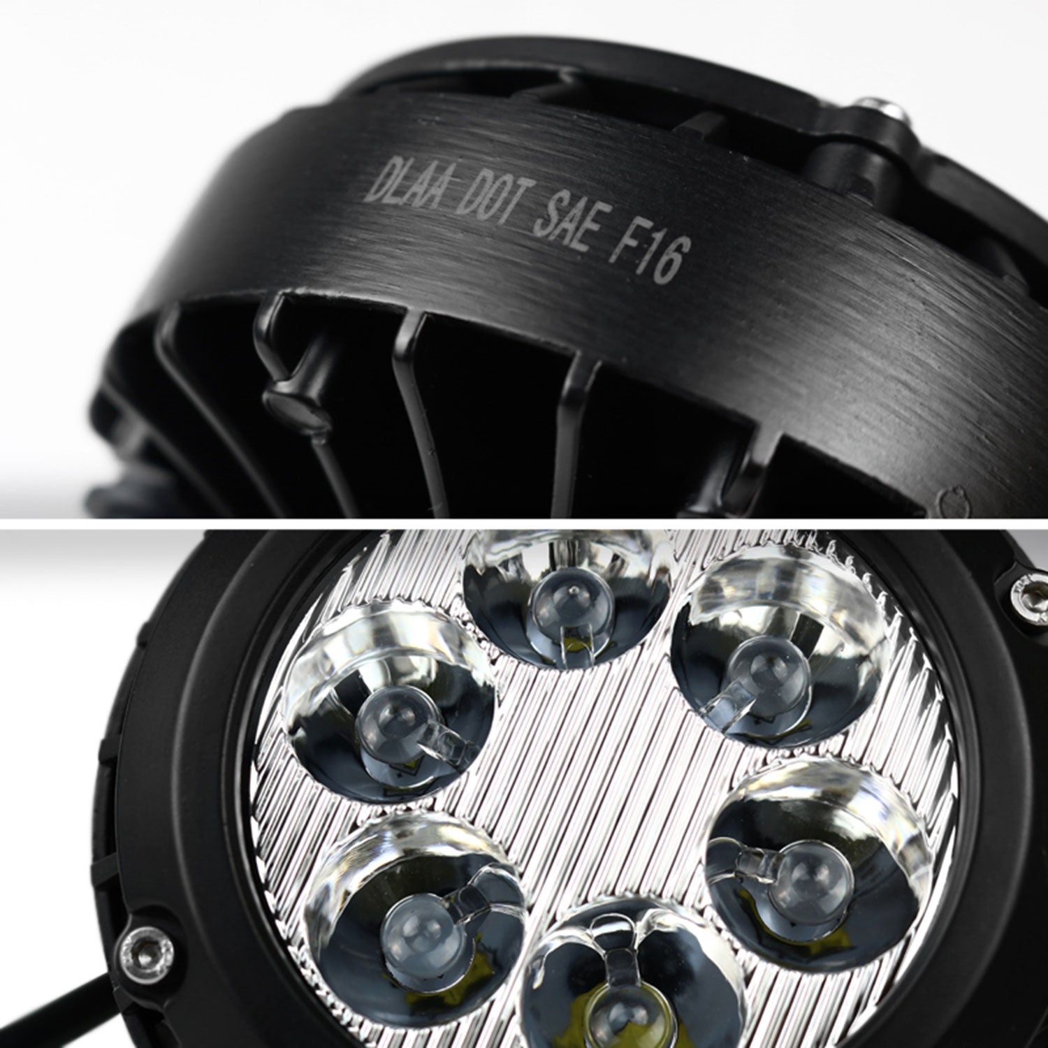 2015-2018 GMC Canyon 6-LED Fog Lights Kit Chrome Housing/Clear Lens